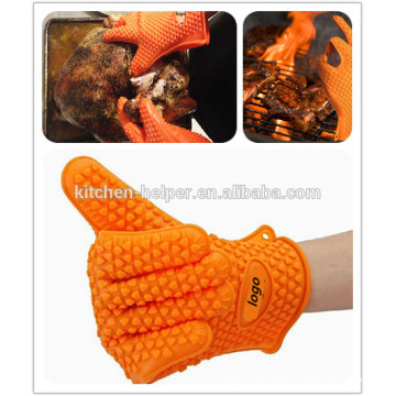 Großhandel FDA Standard Küche Kochen Hitzebeständige Silikon Multi-fuction Küche Ofen Handschuhe / Silikon BBQ Grillen Handschuhe